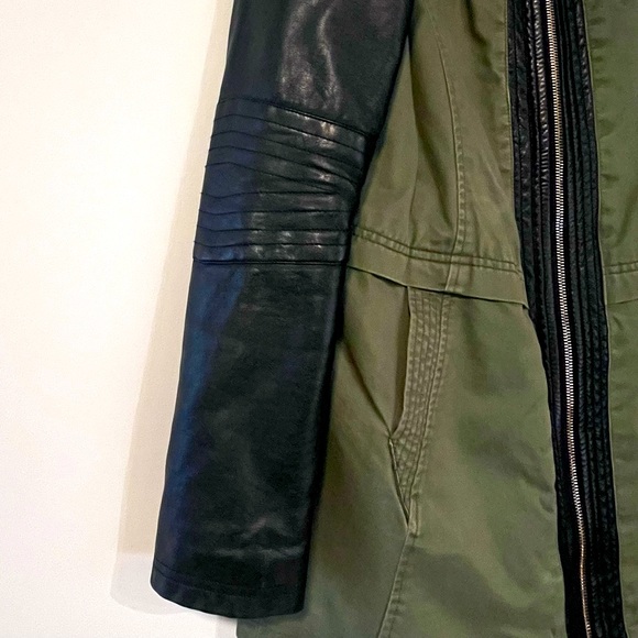 Mixed Material Jacket - Picture 3 of 7